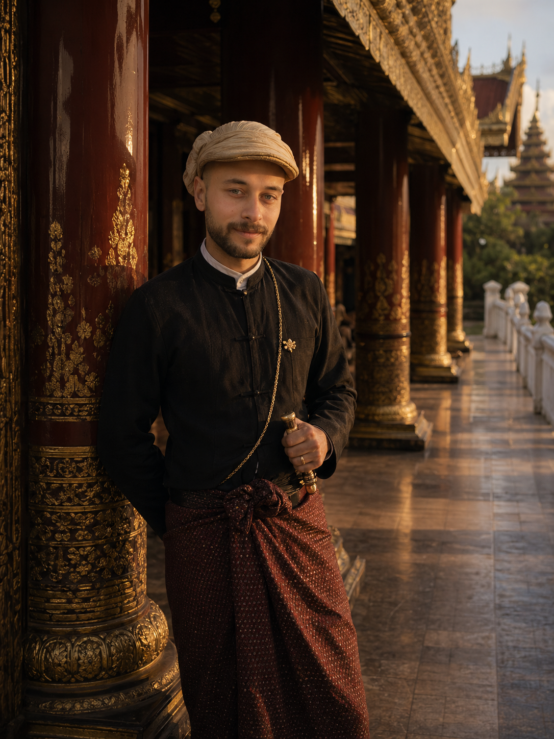 Ahmed in a China history inspired portrait